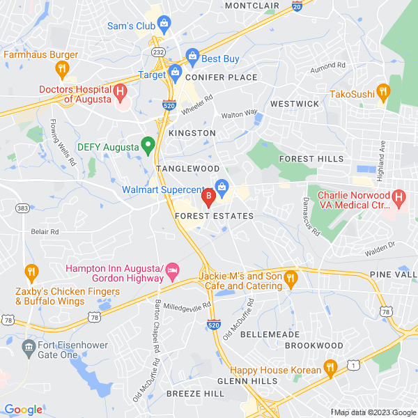 Augusta Concrete Pros location map