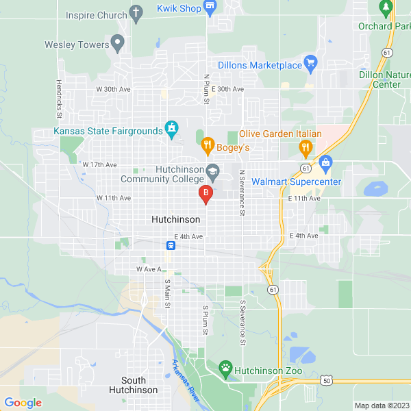 Hutchinson HVAC Professionals location map