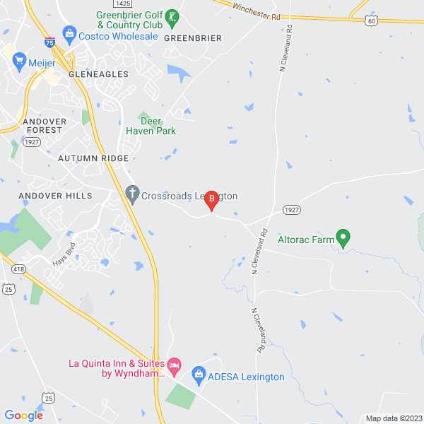 Lexington Concrete Construction location map