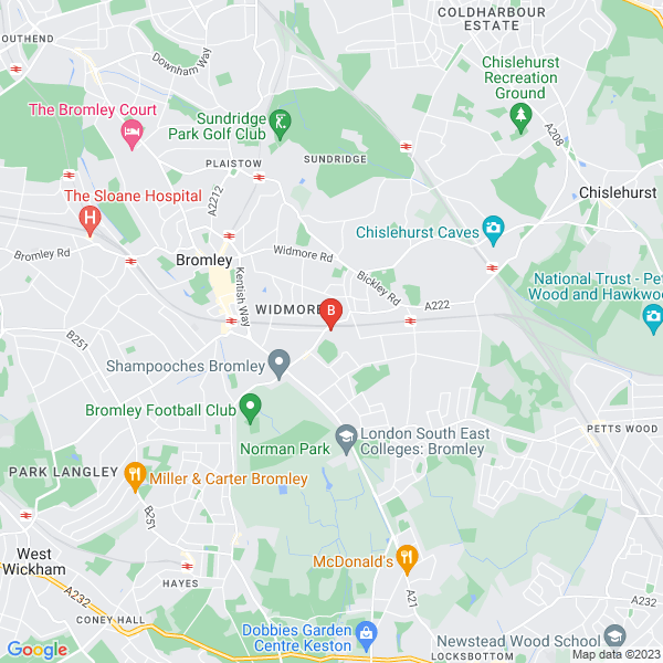 Bromley Gutter Cleaners location map