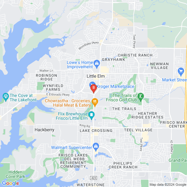 Little Elm Towing Service location map
