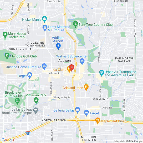 Flatbed Towing Service location map