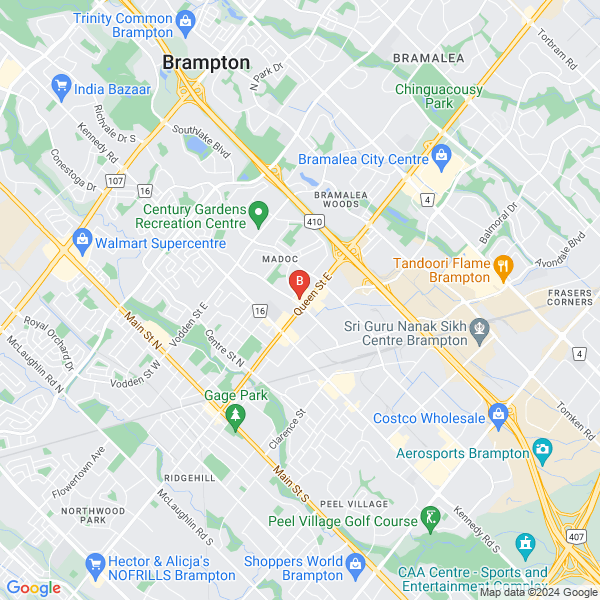 Ontario Conservatory of Music location map