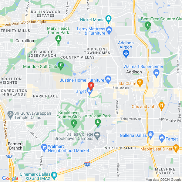 Towing In Addison Tx location map
