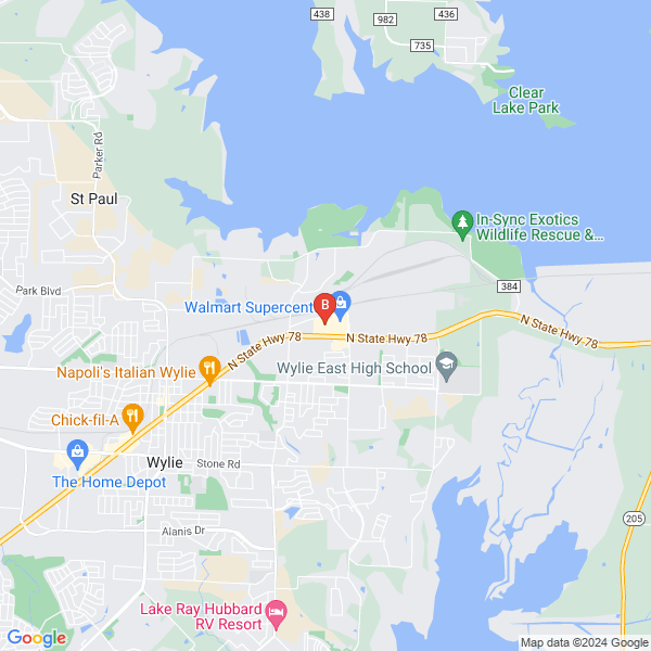 Tow truck In Wylie Tx location map