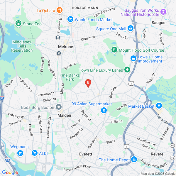 Boston Electric Service location map