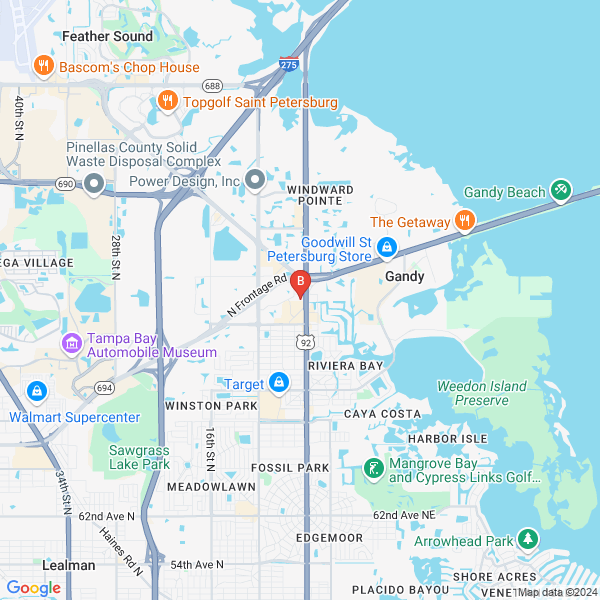 TampaBayMold.net - St Petersburg FL location map